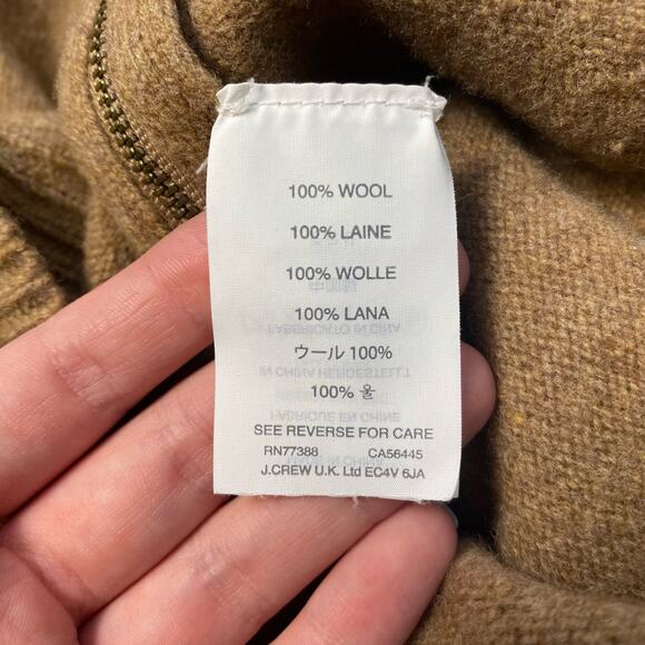 J.Crew Brown Side Zip Wool Sweater Size XS - Picture 6 of 7